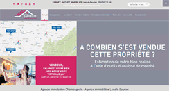 Desktop Screenshot of cabinetjacquotimmobilier.com