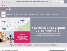 Tablet Screenshot of cabinetjacquotimmobilier.com